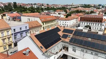 Fotovoltaická elektrárna pro bytový dům v Brně